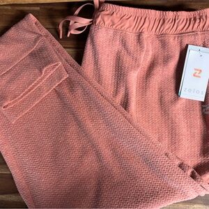 ZELOS Textured Salmon Joggers